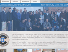 Tablet Screenshot of centennialelevator.com
